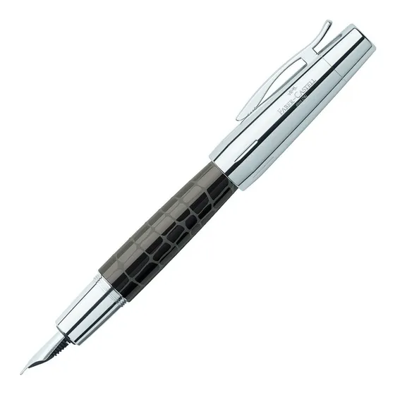 Lapicera Faber Castell Pluma E-motion Croco Marron