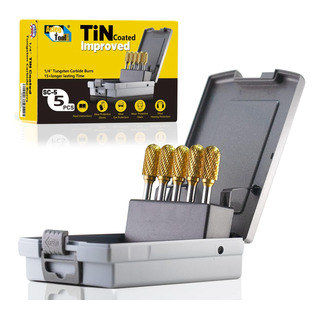 Sc-5 5 Unids Fresa De Carburo De Tungsteno Tin Rotary File F Sc-5 5 Unids Fresa De Carburo De Tungsteno Tin Rotary File F