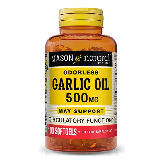 Odorless Garlic Oil 500mg X100 Caps Sin Sabor