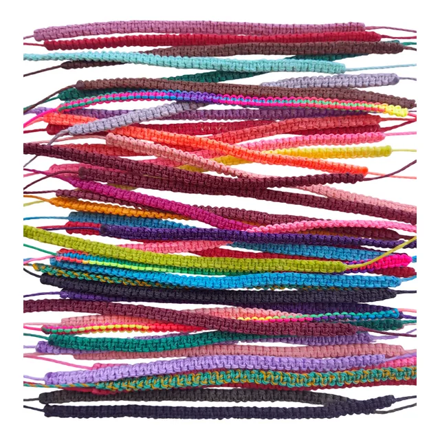 30 Pulsera Lisa Varios Colores Todo Hecho A Mano