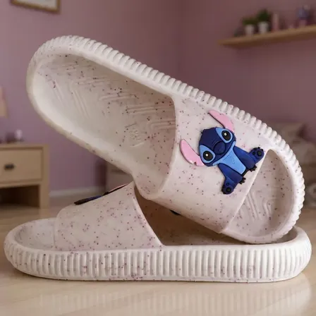 Chinelo Nuvem Menina Branco Rosa Macio Antiderrapante Fofo