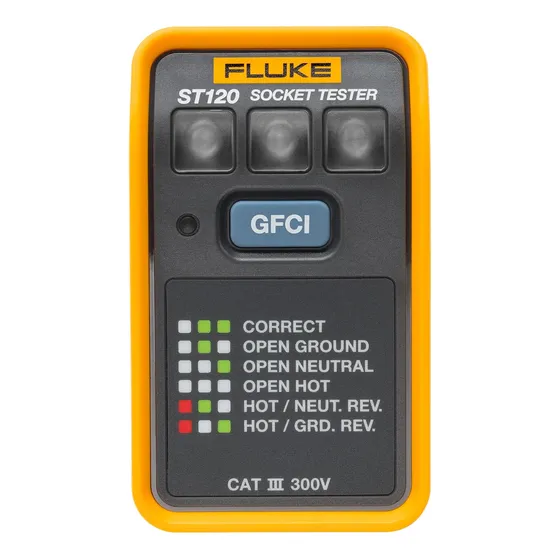 Fluke St120 Gfci Socket Tester Sin Beeper