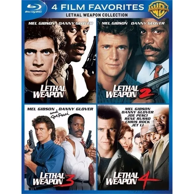 Blu Ray Lethal Weapon Box Quadrilogia Arma Mortal Box Set