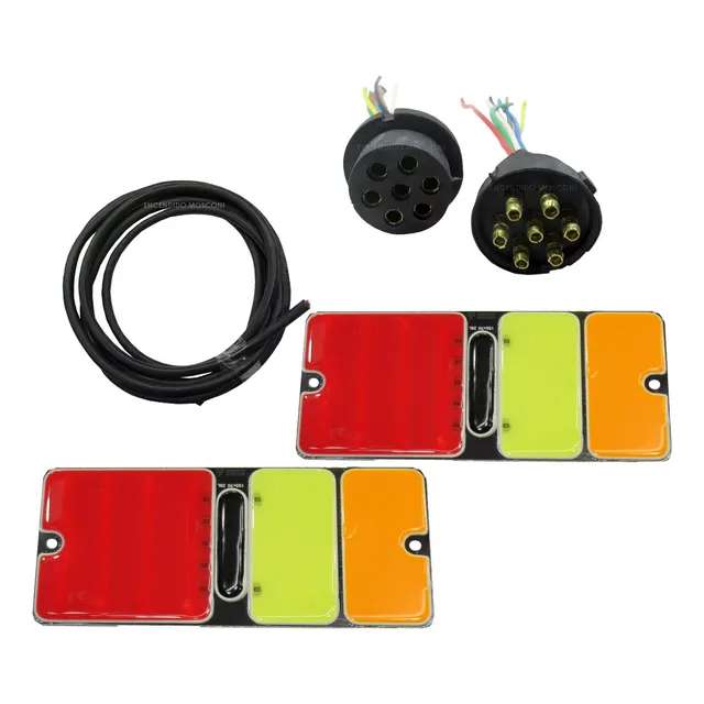 Kit Instalación Trailer Faros Led Cable 7x1 Ficha 7 Vias