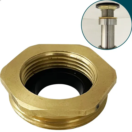 Adaptador Para Valvula Rosca 7/8 Para Sifão Copo 1 1/4 Metal Conexão Redução Pia De Banheiro Dona D.cor