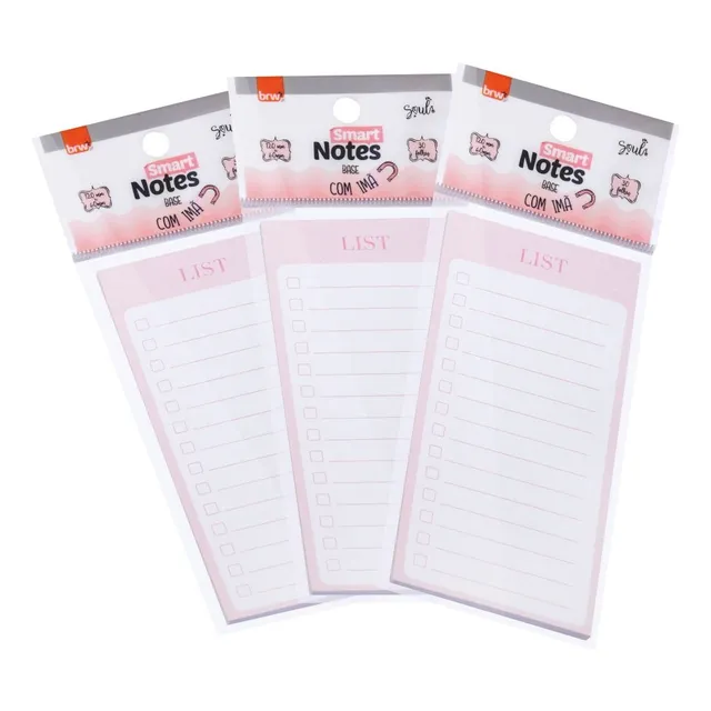Anotador Lista Checklist Brw De Papel Con Iman X3 Block