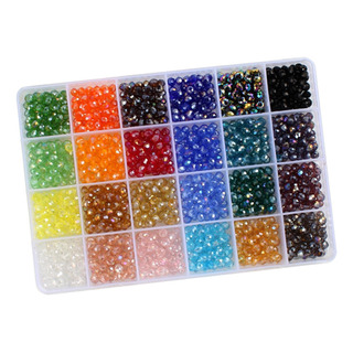 1200 Piezas De Cuentas De Cristal Crytal De 6 Mm Para 1200 Piezas De Cuentas De Cristal Crytal De 6 Mm Para