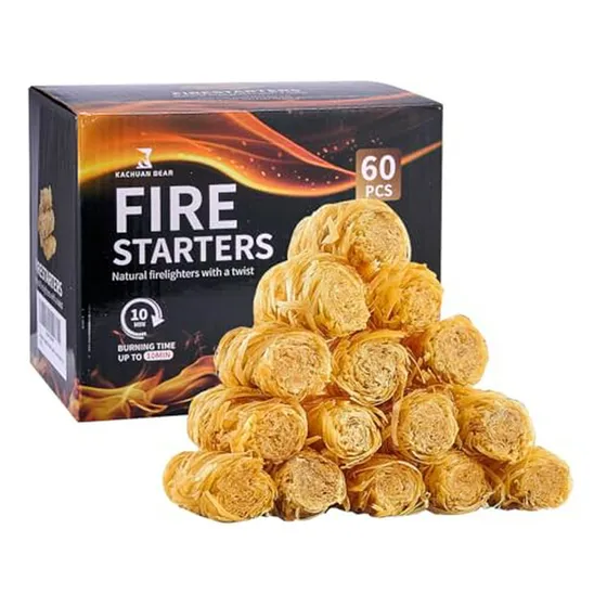 Fire Starters Naturales Para Parrilla, Chimeneas Y Fogatas (