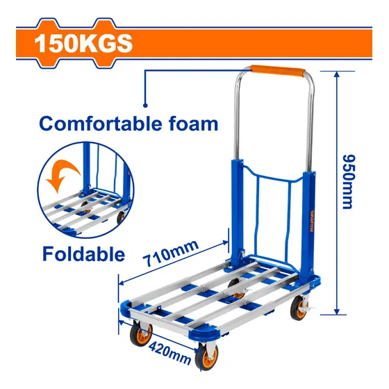 Carro Plegable 150kg Hierro Y Aluminio Wadfow Wwb9a15
