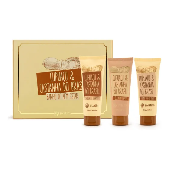 Kit Banho De Bem-estar Cupuaçu & Castanha Do Brasil Avatim