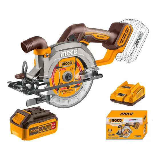 Sierra Circular 20v P20s 140mm C/carg C/bat Ingco Csli14021