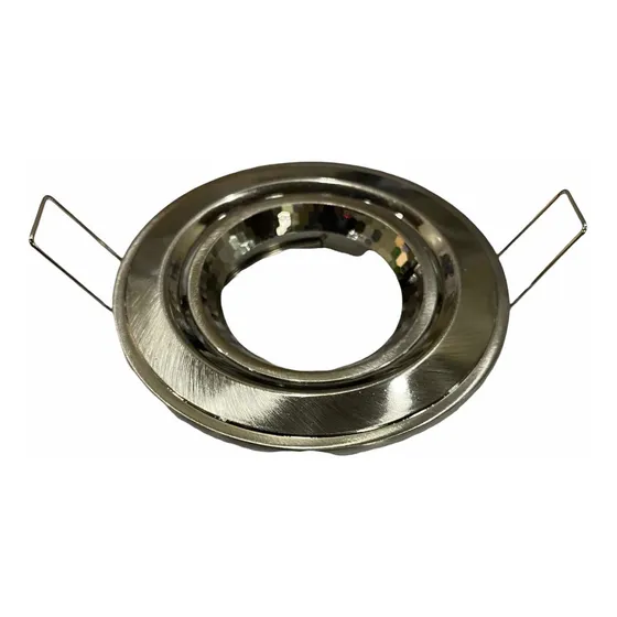 Base Spot Metal Ojo Buey Acero Inox Satinado Movil 18631 X 2