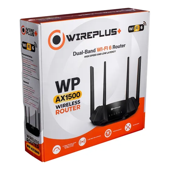 Router Wp-ax1500 Doble Banda Gigabit Wifi 6 Wireplus