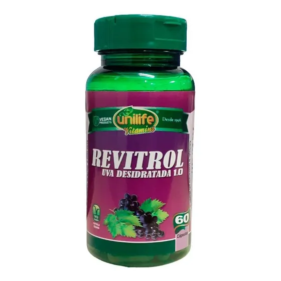 Revitrol Resveratrol 500 mg Unilife 60 cápsulas sabor sin sabor