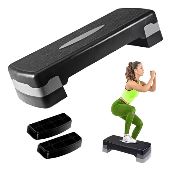 Step Funcional Aeróbico 2 Alturas Ajustáveis Profissional