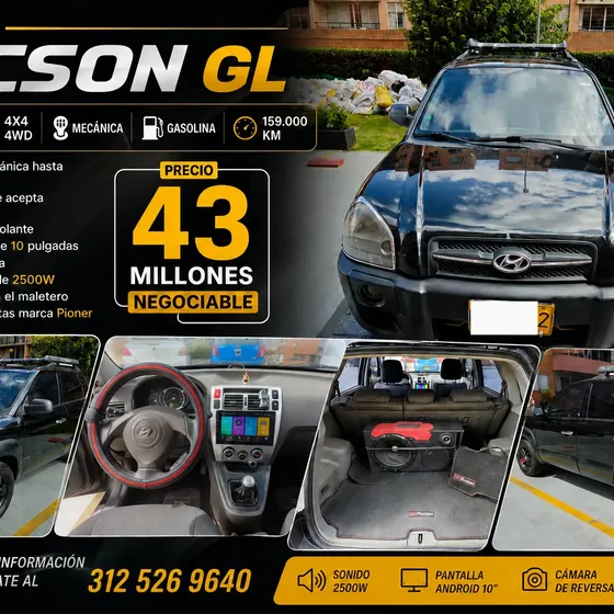 Hyundai Tucson 2007 2.0 Gl
