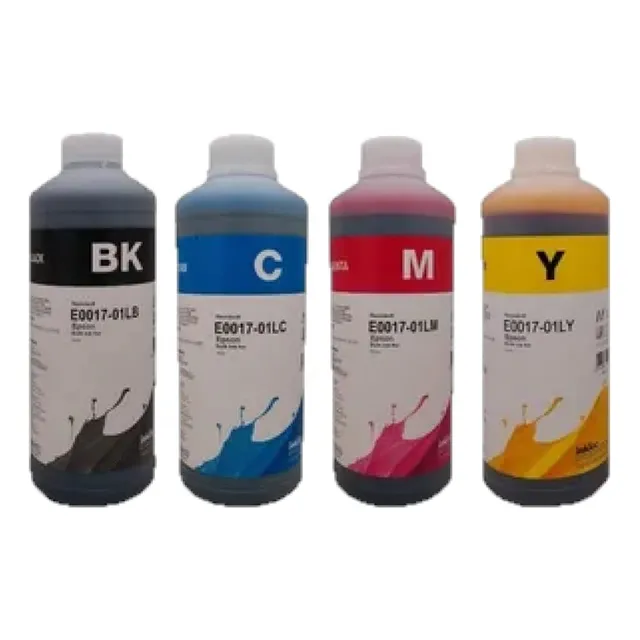 Psa Kit 4 Tinta Inktec E0017 Base Agua Cyan, Amarillo, Magenta, Negro Kit 4 Tinta 1 Litro Cuatro Colores Tinta Modelo E0017-01l Computo Y Papeleria