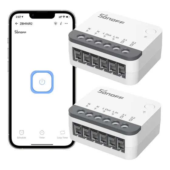2 Sonoff Zb Minir2 10a Zigbee Interruptores Inteligentes