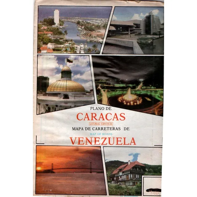 Mapa Turistico Del Distrito Capital Caracas