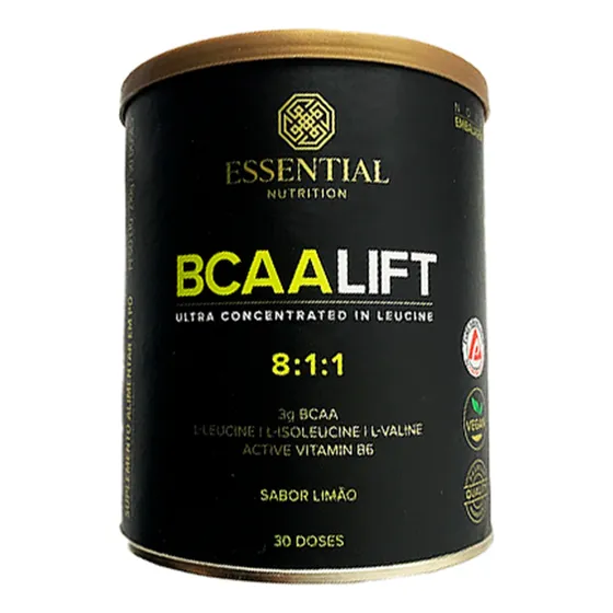 Bcaa Lift 8:1:1 Essential Nutrition 210g Sabor Limão