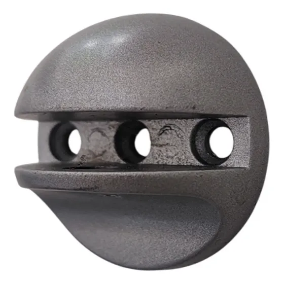Soporte Regulable Cromo Mate Para Estantes De Vidrio