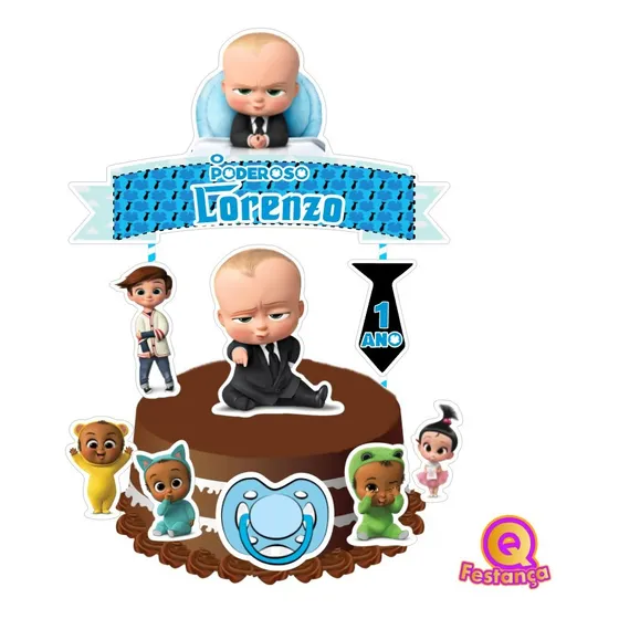 Topo De Bolo Topper Personalizado Nome E Idade- Vários Temas