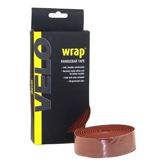 Fita De Guidão Speed Velo Eva Gel Marrom Tipo Couro Retro