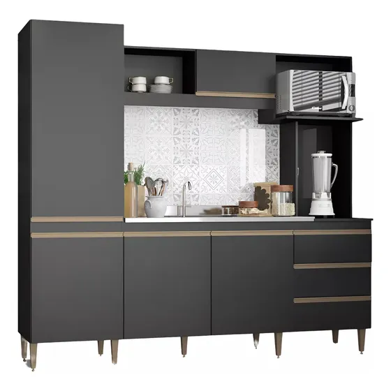 Mueble-alacena De Cocina Con Bajo Mesada Y Aéreo Mdp