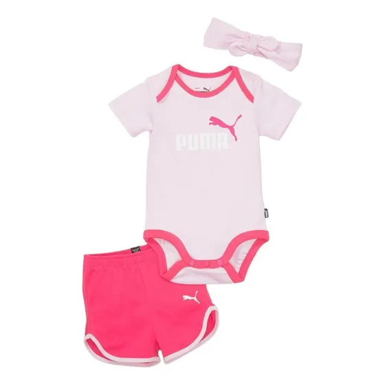 Conjunto Puma Minicats Bow Newborn Set Bebê Rosa