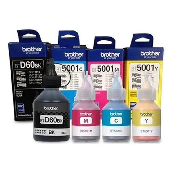 Kit Tinta Original Brother T820dw Mfc-t4500dw T4000 04 Cores
