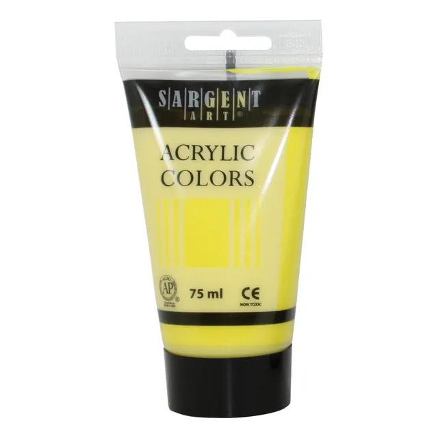 Sargent Art Tubo Ml Pintura Acrilica Amarillo Limon Cadmio