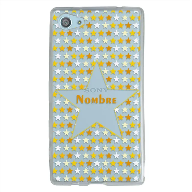 Funda Para Sony Xperia Estrellas Personalizada Nombre