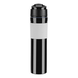 Botella De Café Portátil Negra Negra, 350 Ml, Tetera Prensad Botella De Café Portátil Negra Negra, 350 Ml, Tetera Prensad
