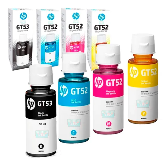 Pack 4 Botellas Tinta Original Hp Ink Tank Wireless 415