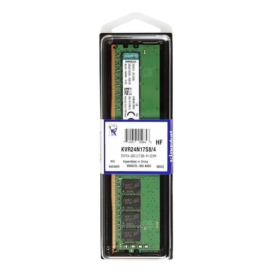 Memória RAM ValueRAM 4GB 1 Kingston KVR24N17S8/4