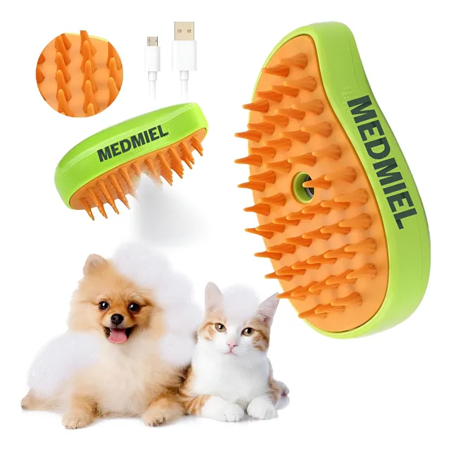 Cepillo De Vapor Medmiel Para Mascotas Gatos Y Perros Spray