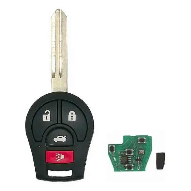 Llave Control Chip Para Nissan March Sentra Versa V-drive
