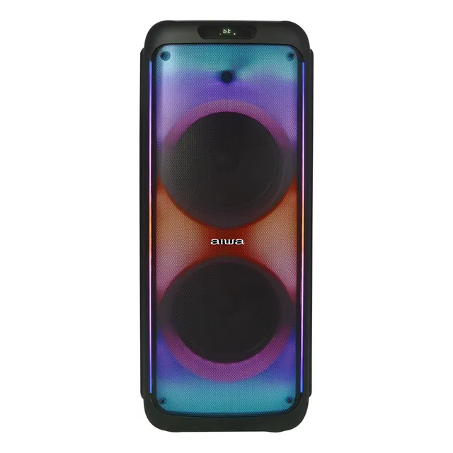 Torre De Audio Aiwa Aw-poh3d Bluetooth 3500w Pmpo Color Negro