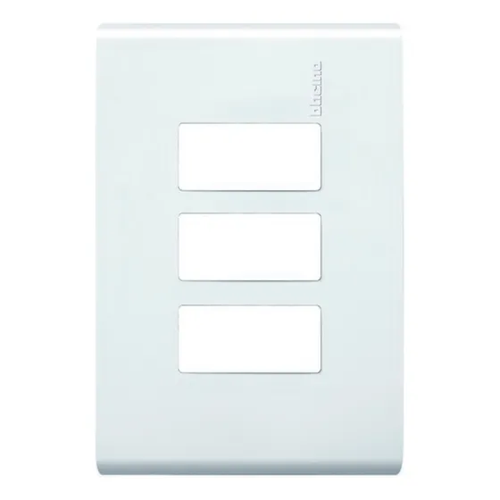 Placa Resina Chasis Triple Blanco Restyle Modus E5n3bnr