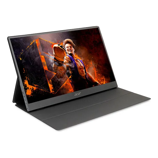 Monitor portátil para jugadores Acer Ultrafino Fhd Adaptive Sync de 5 ms, color negro