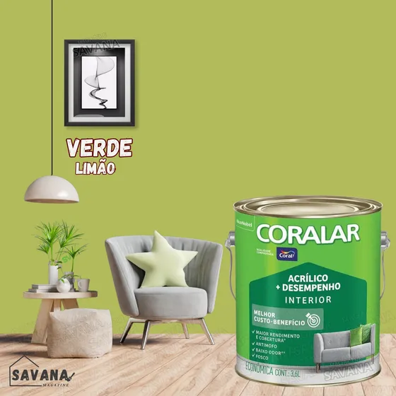 Tinta Acrílica Anti Mofo Coral Fosco 3,6l Escolha A Cor
