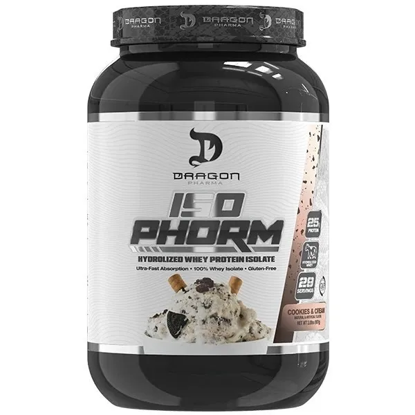 Dragon Proteina Isophorm Isolatada 2 Lbs 27 Serv Todo Sabor Sabor Cookies and cream