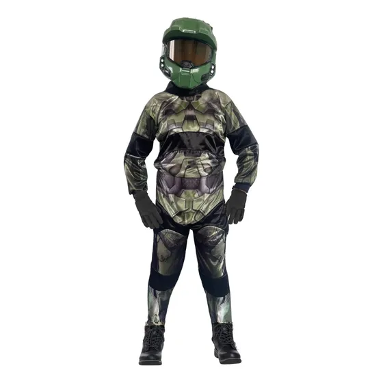 Cosplay Halloween Disfraces Videojuegos Disfraz De Halo Niño Verde Musgo Talla 10 Años