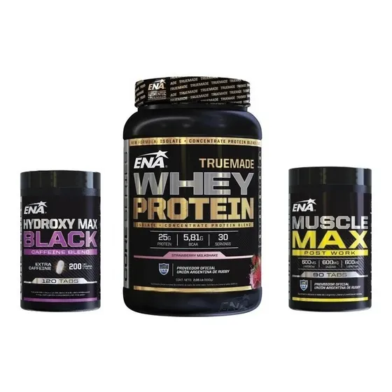 Combo Tonificacion Truemade Hidroxy Muscle Max Quemador