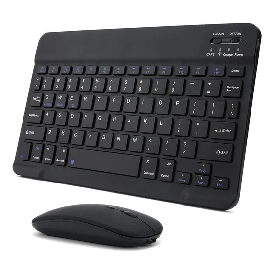 Teclado + Mouse Inalambrico Bluetooth Recargable