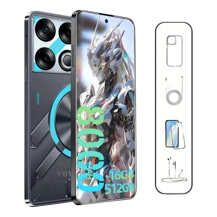 Gt20 Pro Teléfono Inteligente 5g Desbloqueado Uso Rudo Doble Sim,16gb Ram 512gb Rom Pantalla 6.78 ,cámara 32mp+50mp 8000mah Gps Android 14 Resistente Negro