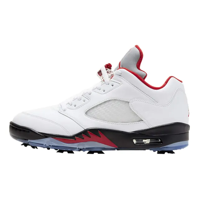 V Golf Hombre Blanco Rojo Fuego Negro