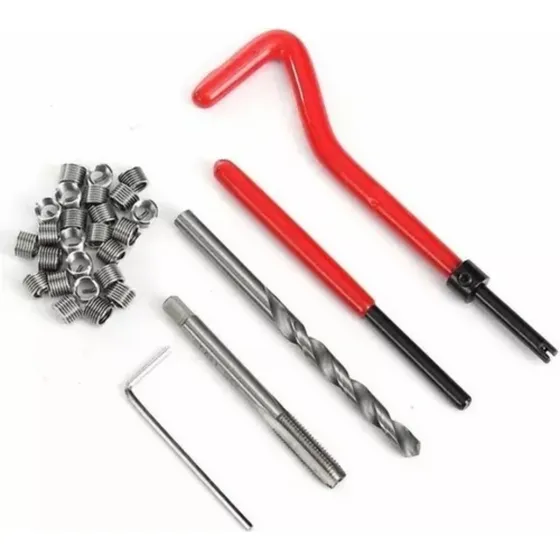 Kit De Insertos 8x1,25 Reparador De Roscas Con Mecha Y Macho