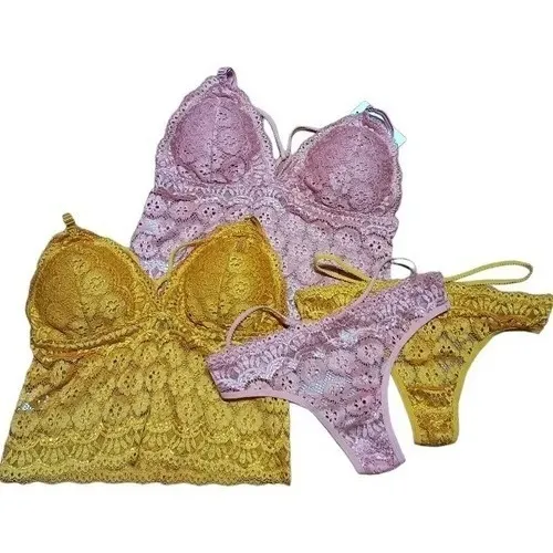 Conjunto Encaje/sosten Musculosa