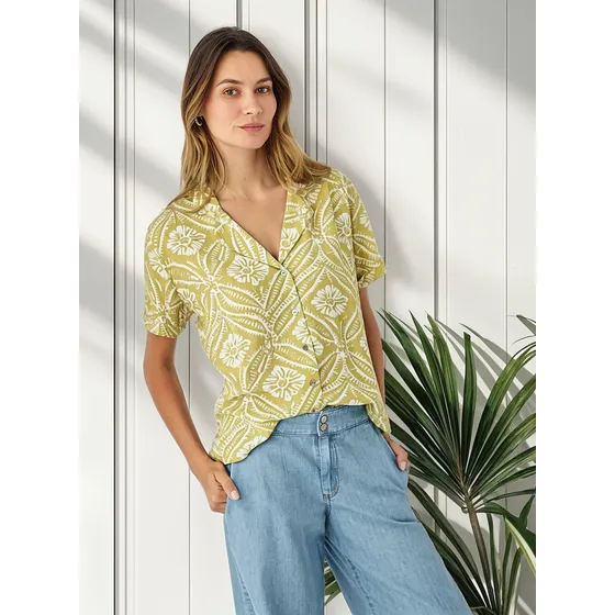 Blusa Esprit 111f009 Verde Envi